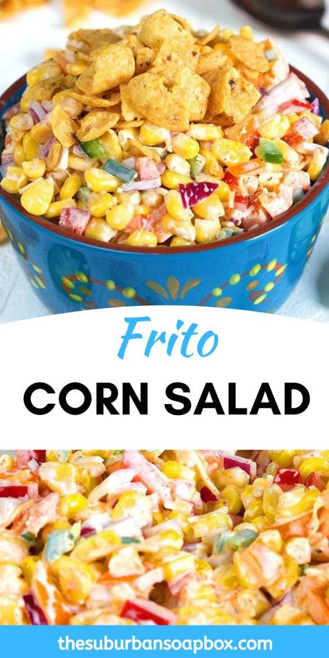 Corn Chip Salad, Easter Salad Recipes, Frito Corn Salad, Easter Salad, Crispy Corn, Best Thanksgiving Side Dishes, Lake House Food, Boat Food Ideas, Mexican Street Corn Salad