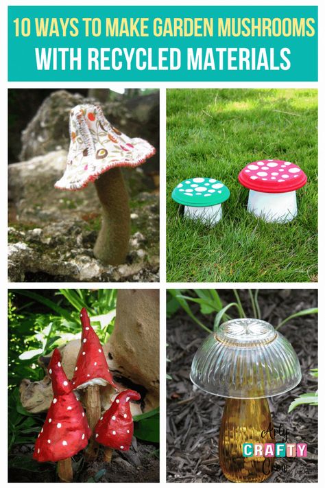 Check out my new roundup of tutorials on how to make DIY mushroom decorations. From flower pot toadstools to painted stone mushrooms, there's something for every garden enthusiast looking to add a unique touch to their outdoor space. Diy Mushroom Furniture, Painting A Mushroom, Making Mushrooms For Garden, Diy Garden Mushrooms How To Make, Diy Dollar Tree Mushrooms, Diy Large Mushrooms For Yard, Garden Decor Diy Recycle Craft Ideas, Diy Fairy Mushrooms, Diy Mushrooms Garden