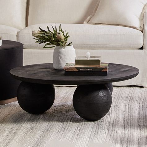 Black Round Coffee Table Decor, Black Round Coffee Table, Round Coffee Table Decor, Barber Shop Interior, Black Marble Coffee Table, Drew Scott, X Coffee Table, Coffee Table Decor, Table Designs