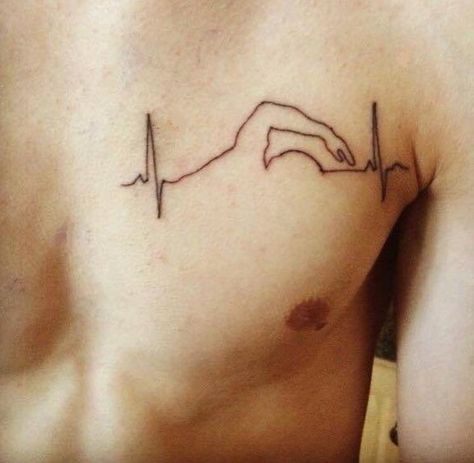 Mars Tattoo, Ekg Tattoo, Iron Man Tattoo, Swimming Tattoo, Tatuagem Masculina Pequena, Theme Tattoo, Tattoos For Lovers, Tiger Shark, Arm Band Tattoo