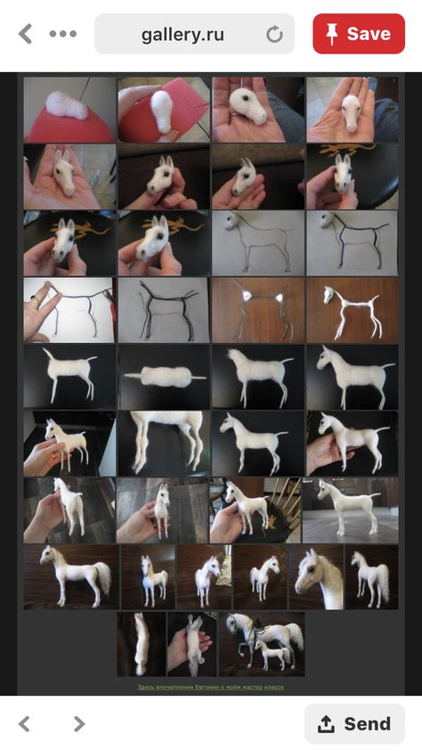 Miniaturas Tovad Ull, Needle Felting Tutorial, Toy Horses, Needle Felted Cat, Felt Fox, Needle Felting Diy, Needle Felting Tutorials, Needle Felting Projects, Felting Tutorials