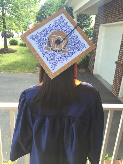 Uva Graduation, Uva Grad Cap, Virginia Tech Graduation Cap, Grad Cap Art Major, Uva Dorm, Uw Grad Cap, College Hats, College Outfits Party, College Outfits Casual