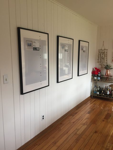 Ikea Hovsta Frame, Large Ikea Frames, Ribba Frame Hack, Ribba Frame Ideas, Ribba Ikea Ideas, Ikea Ribba Gallery Wall, Ikea Black Frames, Ikea Picture Frames, Havenly Dining Room