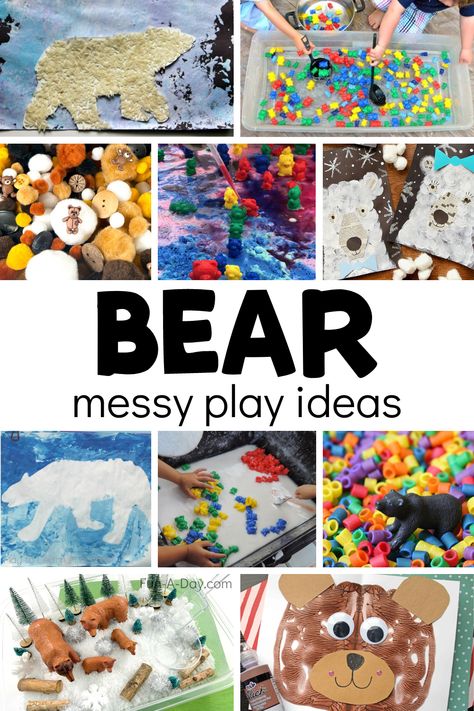 Bears Lesson Plans Preschool, Bear Curriculum For Preschool, Teddy Bear Sensory Activities, Brown Bear Kindergarten Activities, Teddy Bear Process Art, Bear Wants More Activities Preschool, Teddy Bear Theme Preschool Activities, Teddy Bear Toddler Activities, Bear Feels Sick Preschool Activities