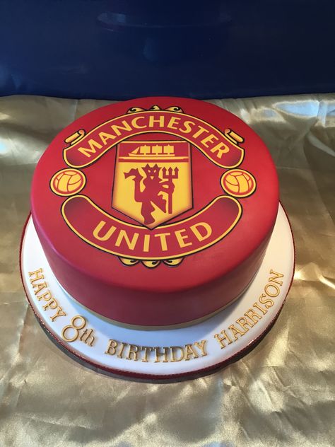 Manchester Cake Ideas, Manchester United Cake Design, Manchester Cake Birthdays, Manchester United Cakes Birthday For Men, Man United Cake Ideas, Birthday Cake Manchester United, Soccer Cake Ideas For Men, Football Cake Ideas For Men, Manchester United Cake Ideas