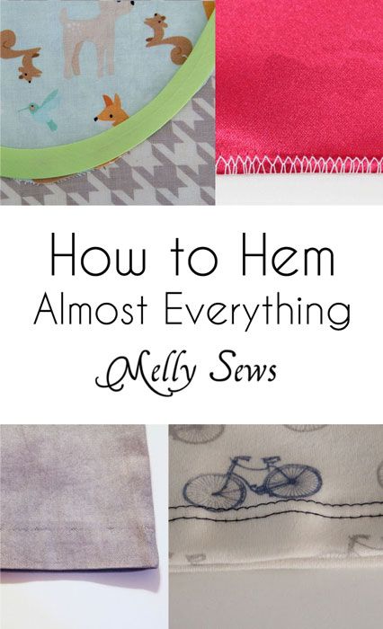 How to hem - Great post! So many different types of hems! And how/when to use each of them - Melly Sews Types Of Hems, Sewing Hems, Melly Sews, Sewing 101, Sewing Instructions, Sewing Lessons, Sewing Projects For Beginners, Sewing Skills, Diy Couture