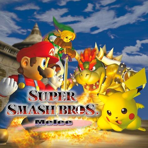 Super Smash Bros Logo, Super Smash Bros Melee, Pokemon Mew, Easy Parties, Super Smash Bros, Smash Bros, Pikachu, Pokemon, Mario Characters