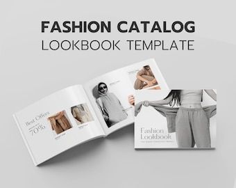 Magazine Lookbook Template for Canva Editable Digital or - Etsy Turkey Lookbook Magazine, Magazine Lookbook, Magazine Edit, Lookbook Template, Product Catalog Template, Catalog Template, Lookbook Design, Brand Presentation, Fashion Templates