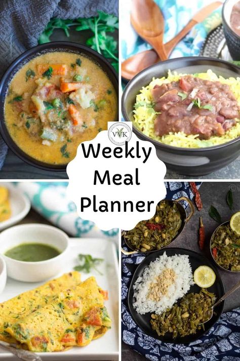 Indian Food Meal Plan, Indian Meal Plan Weekly Veg, South Indian Meal Plan Weekly, Indian Food Meal Prep, Indian Meal Plan Weekly, Meal Plan Indian, Summer Veggies Recipes, 1300 Calorie Meal Plan, Weekly Meal Plan Family