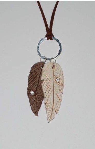 Clay Feathers, Polymer Clay Jewelry Tutorials, Pendant Tutorial, Clay Ornaments, Polymer Jewelry, Polymer Clay Necklace, Polymer Clay Pendant, Fimo Clay, Feather Pendant