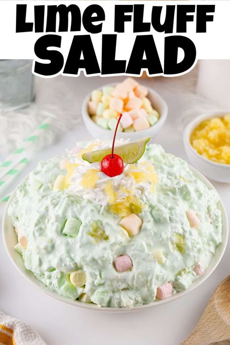 When it comes to easy desserts, you can’t go wrong with a vintage lime Jello salad! This old-fashioned recipe is perfect for any party, featuring a subtle lime flavor paired with creamy Cool Whip and sweet crushed pineapple. And since there’s no baking involved, this quick and easy sweet treat is a refreshing option for the hot summer months. Lime Jello Salad Recipes Cool Whip, Cool Whip And Jello Recipes, Layered Jello Salad Recipes, Summer Jello Salads, Lime Fluff Jello Salad, Summer Jello Desserts, Lime Jello Salad With Cream Cheese, Lime Jello Cottage Cheese Pineapple, Lime Congealed Salad