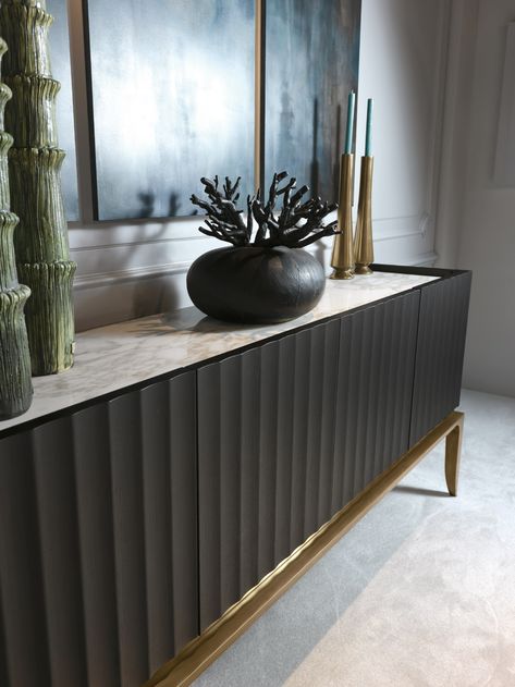 AURIGA | Sideboard By Bellotti Ezio Luxury Console, Luxury Sideboard, Sideboard Modern, Dining Room Console, Sideboard Decor, Console Table Design, Sideboard Designs, Modern Sideboard, Home Entrance Decor