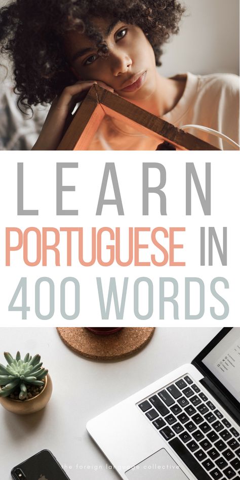 Interested in learning Portuguese? Download our 400 word list for free. Containing all the most essential and important verbs, words and phrases in Portuguese, this should give you all the tools you need to get started in Portuguese. Learning Portuguese Portugal, Brazil Portuguese Language, European Portuguese Language Learning, Brazilian Portuguese Language Learning, Learn Portuguese Brazil, How To Speak Portuguese, Portuguese Learning, Portuguese To English, Speak Portuguese