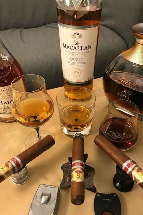 Zigarren Lounges, Macallan Whisky, Whiskey Girl, Coffee With Alcohol, Manly Stuff, Premium Cigars, Cuban Cigars, Good Cigars, Pipes And Cigars