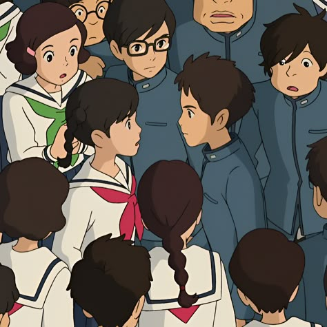 Ghibli Love, From Up On Poppy Hill, Up On Poppy Hill, Poppy Hill, Ghibli Studios, Studio Ghibli Films, Personajes Studio Ghibli, Ghibli Anime, Ghibli Artwork