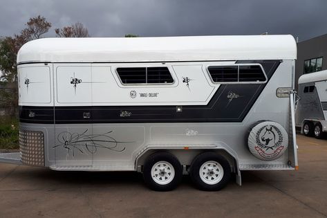 Horse Float, Horse Trailer, Future Life, Colour Scheme, Paint Job, Recreational Vehicles, Float, Color Schemes, Trailer