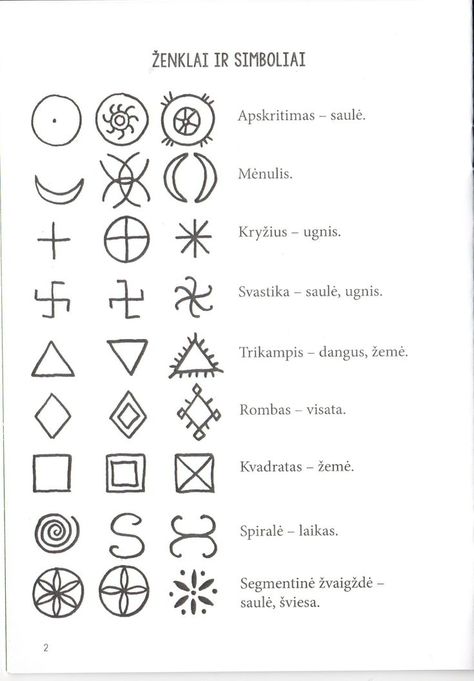 Baltic Symbols Lithuania Tattoo, Cross Tattoos For Women, Clover Tattoos, Pagan Symbols, Sketch Tattoo Design, Symbols And Meanings, Symbol Tattoos, Scandinavian Folk Art, Real Tattoo