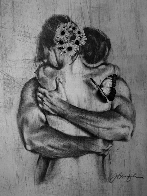 Man And Woman Hugging Painting, Pencil Art Drawings Love Couple, Hug Painting Couple, Sketches Of Couples In Bed, Helping Others Drawing, Love Artwork Romantic Sketch, Sketches Of Love Passion, Sketches Of Love Couples, Man And Woman Embrace