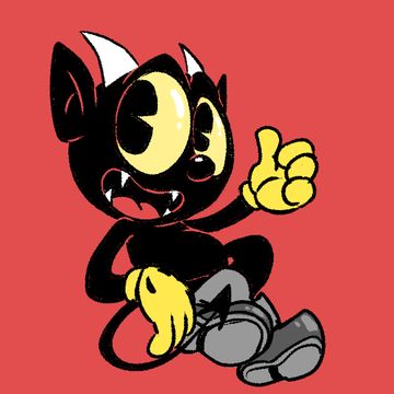 Vintage Cartoon Characters, Babtqftim Bendy, Rubber Hose Style Art, Old Style Cartoon, Cuphead King Dice, Rubber Hose Animation, Evil Cartoon Characters, Devil Character, Devil Cartoon