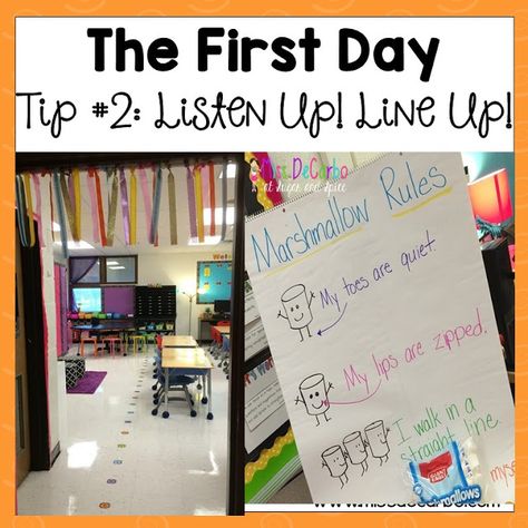 Primary Chalkboard: The First Day: 5 Tips for Success First Week Activities, Kinesthetic Learning, School Pack, First Day Of School Activities, Tips For Success, Class Room, Classroom Behavior, First Grade Classroom, 1st Day Of School