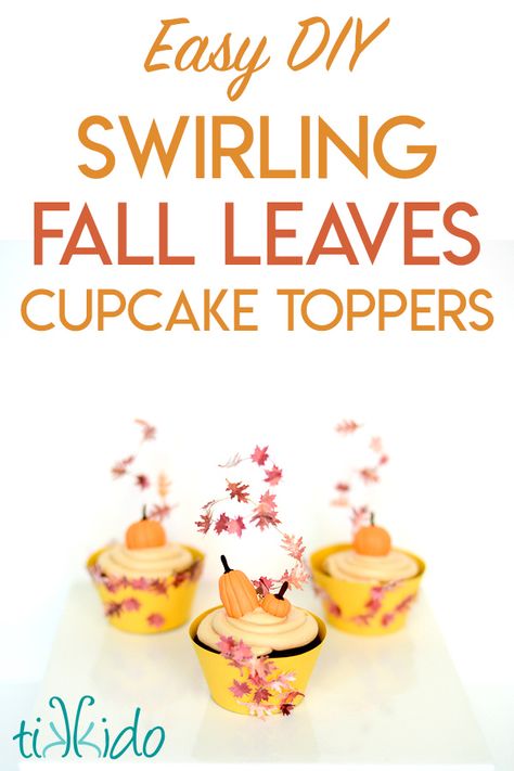 Fall Cupcake Decorating, Fall Cupcake Decorating Ideas, Fall Cupcakes Decoration, Apple Spice Cupcakes, Cupcake Decorating Ideas, Make Cupcakes, Fall Cupcakes, Baking Tutorial, Easy Cupcakes