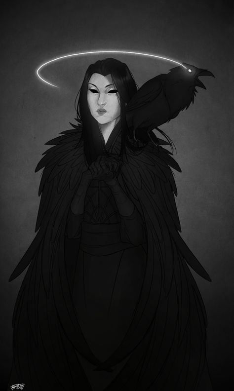 Raven Queen Dnd, Raven Queen, Vox Machina, Critical Role Fan Art, Dungeons And Dragons Characters, Beautiful Dark Art, Fantasy Aesthetic, Critical Role, Fantasy Inspiration