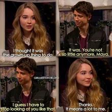 Josh And Maya, Girl Meets World Maya, Maya And Josh, Maya Girl, Cory And Shawn, Boy Meets World Quotes, Cory And Topanga, Riley Matthews, Disney Channel Shows