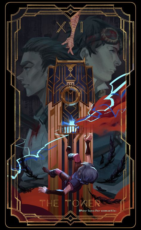 Erio @ Arcane Tarot 👁️ Preorders on 6/14 5pm PST on Twitter: "XVI: The Tower kiss your perfect days goodbye, because the world is on fire 🥲 #Arcane #ArcaneFanart… " Akali League Of Legends, Perfect Days, Jinx League Of Legends, Online Tarot, League Of Legends Characters, Vintage Anime, Tarot Cards Art, Tarot Art, Lol League Of Legends