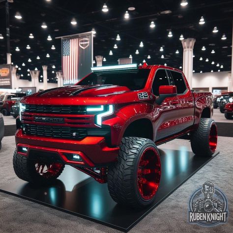 Gmc Serria, Ram Trucks Lifted, Pretty Trucks, Jacked Trucks, Mechanics Quotes, Truck Garage, Rhinestone Lips, Country Trucks, Hot Trucks