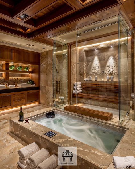 Dream Bathrooms Luxury Modern, Expensive Bathrooms, Dream Bathrooms Luxury, Luxury Spa Bathroom, Bathrooms Luxury, Dream Life House, Bathroom Redesign, Mansion Interior, Dream House Rooms