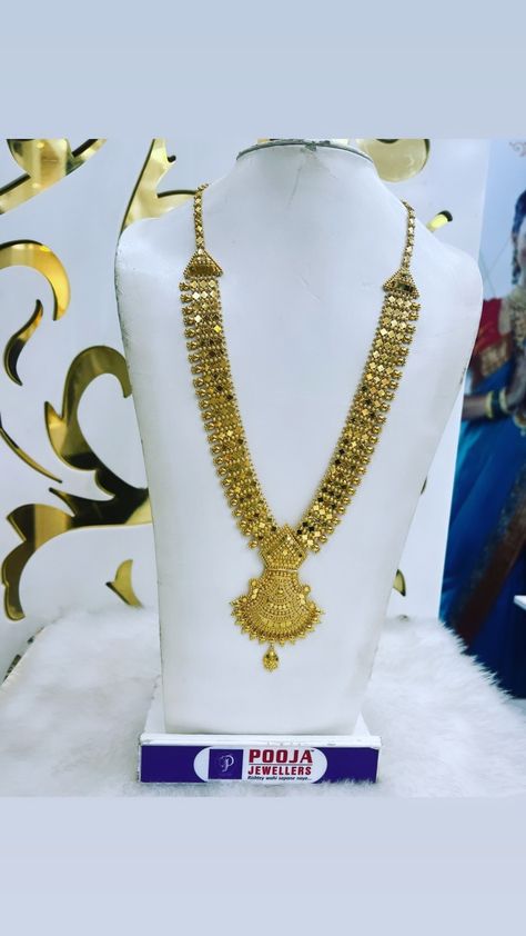 💫💫 LONG CHANDAN HAR WEIGHT 72GMS LENGTH 30INCH 💫💫 Gold Set Design, Neck Pieces Jewelry, Silver Jewellery Online, Gold Pendant Jewelry, Gold Jewelry Simple, Jewelry Simple, Neck Piece, Jewelry Design Necklace, Gold Set