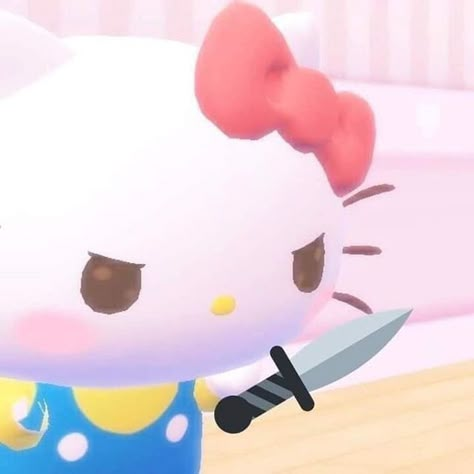 Sanrio Memes, Hello Kitty Icons, Kitty Pictures, Hello Kitty Pictures, Hello Kitty Sanrio, Hello Kitty And Friends, Sanrio Characters, Reaction Pics, Profile Pics