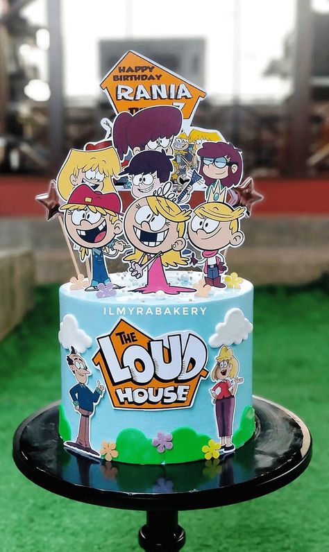 The Loud House Theme Cake Ideas Images (Birthday Cake Pictures) Loud House Cake, Loud House Birthday, Cartoon Wallpaper Loud House, Alphabet Cake, 8th Birthday Cake, 6th Birthday Cakes, Marvel Cake, Birthday Cake Pictures, Baker Cake