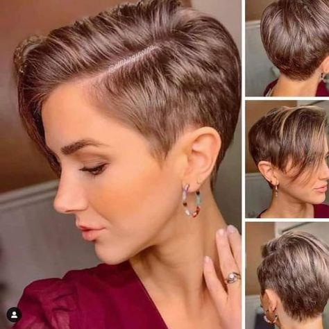 Pixie 360, Hair 360, Fall Hairstyles, Beautiful Haircuts, Short Hair Pixie Cuts, Edgy Short Hair, Sassy Hair, Shot Hair Styles, Penteado Cabelo Curto