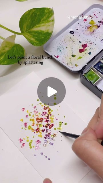 Watercolor Cake Painting Easy, Watercolour Inspiration Animals, Easy Diy Watercolor Cards, Line Drawing Watercolor, Watercolour Inspiration Landscape Easy, Simple Watercolor Flowers For Beginners, Watercolor Wildflowers Simple, Easy Paintings Acrylic, Cute Flower Paintings