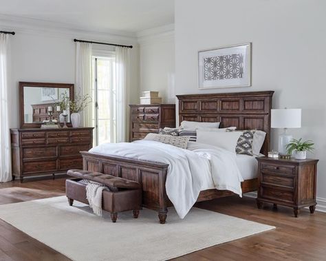 Traditional Bedroom Sets, California King Bedroom Sets, Bed Weather, Nightstand Dresser, 5 Piece Bedroom Set, Bed Nightstand, Eastern King Bed, Modern Farmhouse Bedroom, Queen Panel Beds