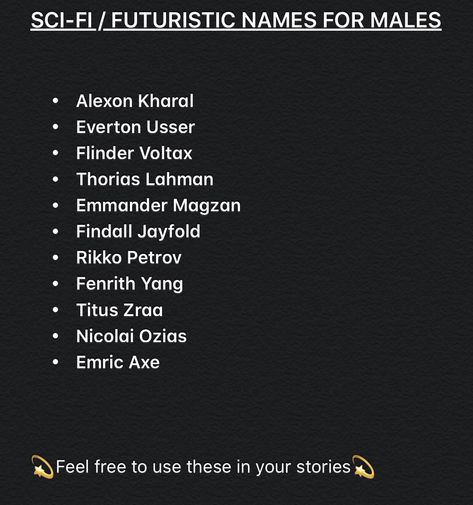 Sci Fi Name Ideas, Sci Fi Last Names, Sci Fi Character Names, Futuristic City Names, Futuristic Names For Characters, Scifi Names, Dystopian Names, Sci Fi Writing Prompts, Sci Fi Names