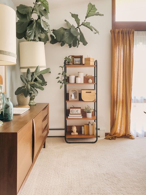 Styling A Tall Bookcase From Sauder - Dream Green DIY Plant Tower, Boston Apartment, Tall Bookcase, Green Diy, In Love Again, Tall Bookcases, Love Again, So In Love, Aesthetic Room Decor