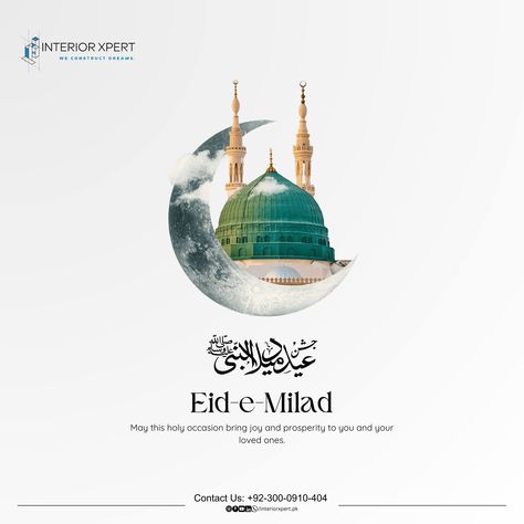 On this special day, may we all strive to embody the teachings of peace and love. Happy Eid Milad Un Nabi! 🌙 @interiorxpert.pk SMC (PRIVATE) LTD. #interiorxpert #eidmiladunnabiﷺ #interiordesign #interiorarchives #lahore #pakistan Eid E Milad, Eid Milad Un Nabi, Milad Un Nabi, Eid Milad, Lahore Pakistan, Happy Eid, Peace And Love, Interior And Exterior, Pakistan