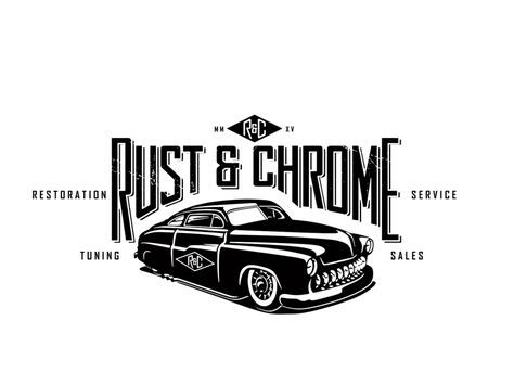 Rust & Chrome Vintage Car Logo, Texaco Vintage Logo, Vintage Car Graphic Design, Car Clubs Logo, Vintage Car Logo Design, Classic Cars Graphic Design, Fresh Logo Design, Mechanics Logo, Vintage Car Tshirt Design