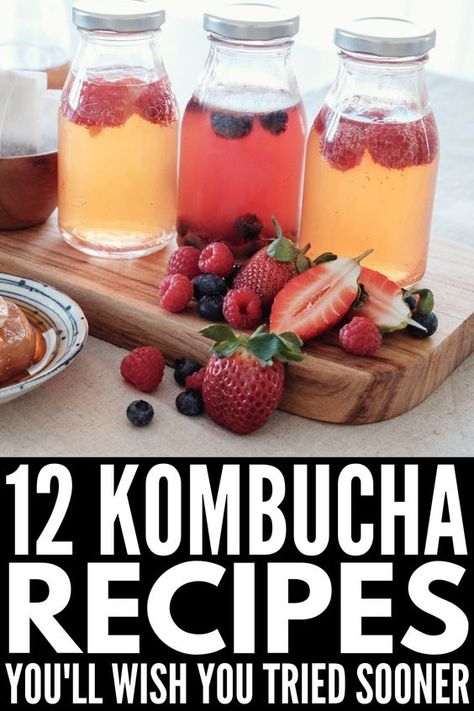 Kombucha Flavors Recipes, Kombucha Recipes, Kombucha Benefits, Kombucha Flavors, Homemade Kombucha, Kombucha Recipe, Kombucha Tea, Fermentation Recipes, Fermented Drink