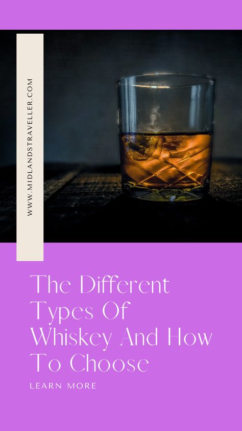 There are many different types of whiskey, and it can be tough to choose the right one. This guide will help you learn about the different types of whiskey and how to choose the right one for you. #whiskey #drinks #typesofwhiskey #cocktails Types Of Whiskey, How To Make Whiskey, Drinking Whiskey, Bourbon Brands, Blended Whisky, Pot Still, American Whiskey, Malted Barley, Whiskey Drinks