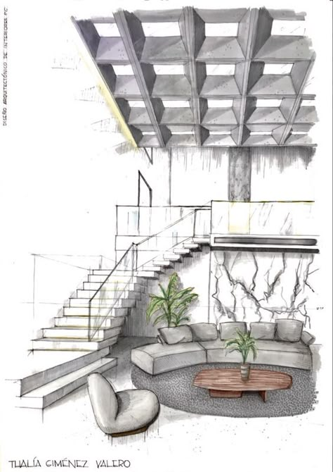 Immersive Restaurant Perspective Sketch Interior Design Perspective, Interior Perspective, Interior Architecture Sketch, Interior Design Sketchbook, Modern Restaurant Design, Perspective Sketch, Furniture Design Sketches, Architecture Drawing Plan, Drawing Interior