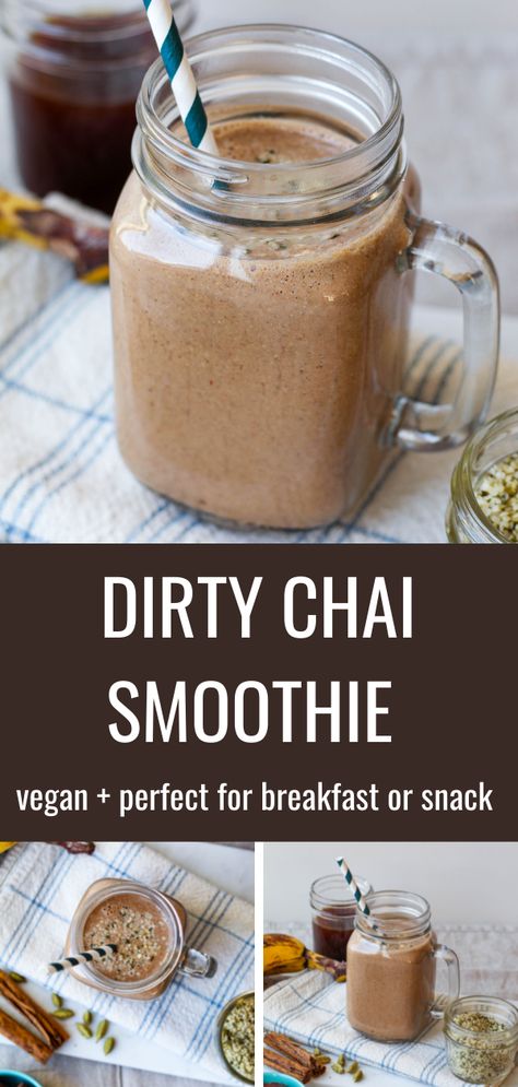 Chai Tea Protein Smoothie, Smoothies With Beans, Date Coffee Smoothie, Nut Smoothie Recipe, Banana Chai Smoothie, Smoothie With Chickpeas, Hemp Protein Smoothie, Smoothie Recipes With Dates, Smoothies With Coffee