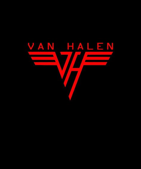 Bands Wallpaper, Band Shirt Ideas, Van Halen Logo, Van Hagar, Rock Nails, Funny Mean Quotes, Rock Album Covers, Logo Outline, Rock Band Logos