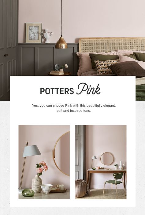 Potters Pink Dulux Paint, Pink Dulux Paint, Heritage Paint, Dulux Paint, Curtain Ideas, Falmouth, Living Room Makeover, Room Makeover, Lighted Bathroom Mirror