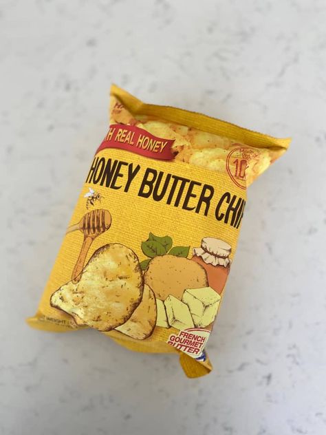 Haitai Honey Butter Potato Chips Review | Kitchn Honey Butter Chips, Best Potato Chips, Cajun Crawfish, Butter Potatoes, Crispy Chips, Real Honey, Carnival Food, Kettle Chips, Outback Steakhouse