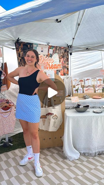 Comfy bra tops & whimsical designs on Instagram: "I get a lot of questions about what I use in my booth set up so I thought I’d break down some of the most important pieces I use at every market! 

🛞 Mac Sports deluxe extended folding wagon from Costco. I can’t believe I went so long without getting a wagon for markets 🤦‍♀️ such a game changer! This one was only $100, is massive and super sturdy! 

⛺️🏋️ 10x10 pop up tent and water weights. You absolutely must have weights if you’re participating in an outdoor market and I can’t recommend these water weights enough! 

👚Standing grid walls. This year I switched from regular clothing racks to these grid walls and I’m really happy with how they display my clothing! Makes for a more complicated set up and take down but I personally think it Clothing Booth, Clothing Booth Display, Market Tent, Clothing Racks, Folding Wagon, Comfy Bra, Outdoor Market, Booth Display, Pop Up Tent