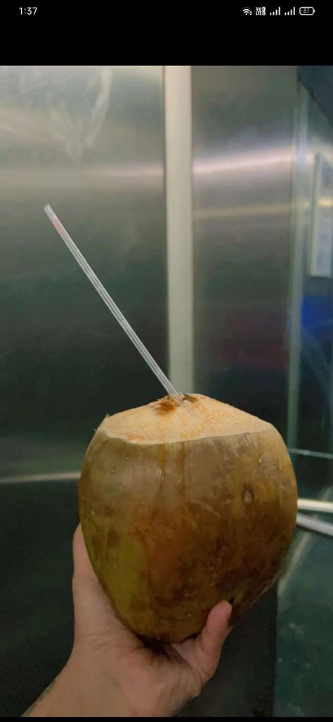 Nariyal pani snapchat Nariyal Pani, Coconut Water, Baked Potato, Snapchat, Coconut, Baking, Fruit, Ethnic Recipes, Water