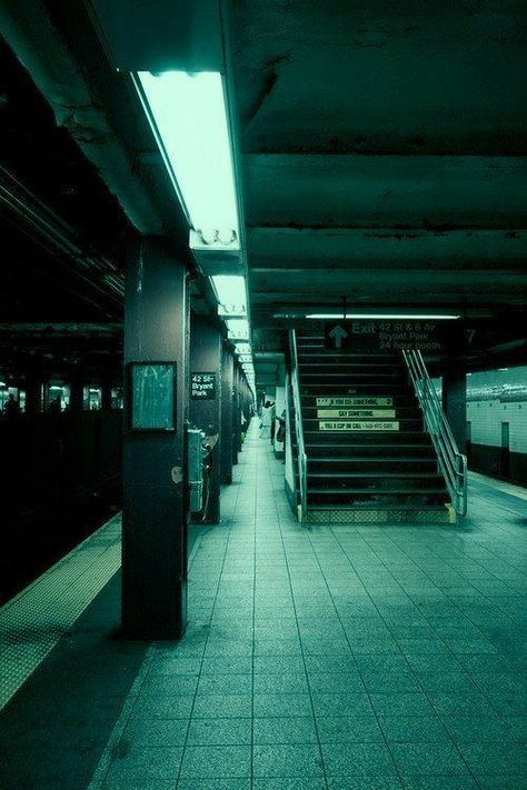 Vs Pink Wallpaper, Neon Noir, Bg Design, Dark Green Aesthetic, Subway Station, Dark City, Cinematic Photography, City Aesthetic, People Photography